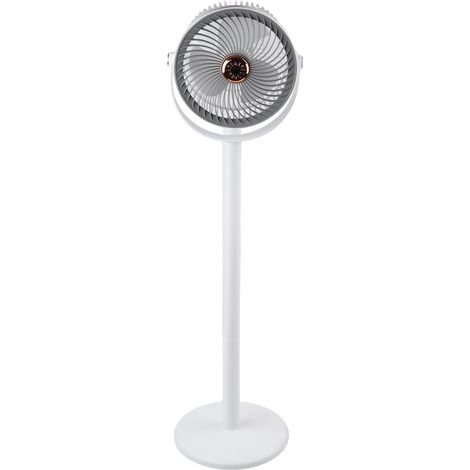 Ventilateur sur pied silencieux avec oscillation à 360°, 5 vitesses d'aromathérapie, bruit ultra faible de 20 dB, hauteur réglable de 28 à 86,5 cm, circulation d'air personnelle (1/5)