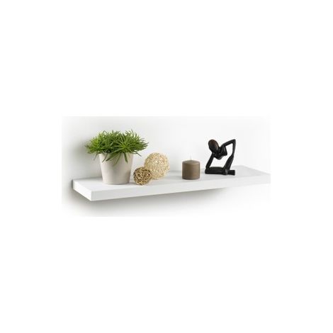 Etagère flottante en bois - Blanc - L 75 x l 22,8 cm - Livraison gratuite (1/3)