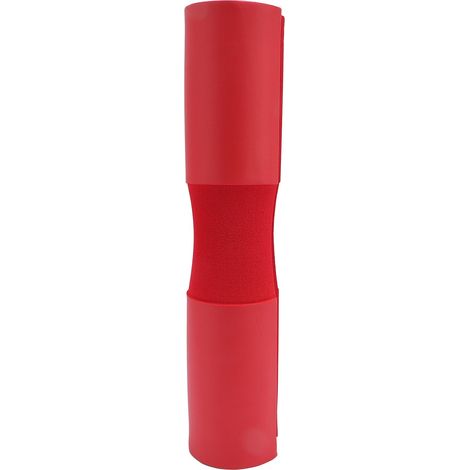 Coussin de protection pour cou et épaules en mousse NBR antidérapante, aspect mat, absorbant la transpiration, pour haltères et squats, rouge (1/5)