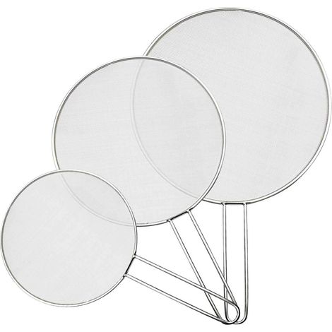 Kitchen Splatter Screen Protector, 3 Pieces Splatter Cover Pan Grease Splatter Screen Splatter Cover for Kitchen Frying Pan 33cm 29cm 25cm (1/5)