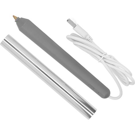 Stylo à dorure à chaud USB, outil de gaufrage pour ABS, dessin et écriture, couleur argentée (1/5)