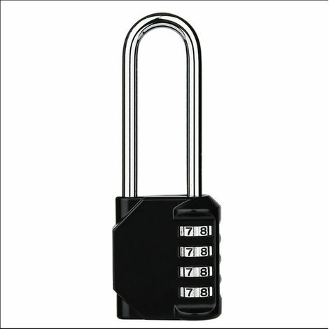 Cadenas à combinaison haute performance - Cadenas résistant aux intempéries, serrure réinitialisable, anse en alliage de zinc à 4 chiffres de 6,35 cm (2,5 pouces).