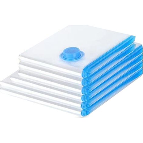 10pcs Sacs de Rangement sous Vide + Pompe Sac de Voyage sous Vide Housse sous Vide Réutilisable Sac Compression sous Vide Vêtement. (1/3)