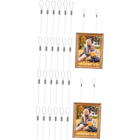 Hohopeti Lot de 24 cordons invisibles pour suspendre des tableaux - (1/5)