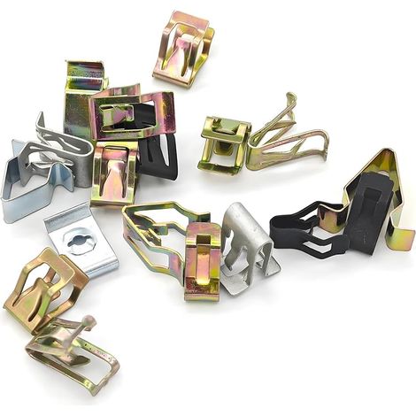 240 Stück Kfz-Metallclips, Fahrzeuginnenraum-Metallclips, Armaturenbrettclips und Federclips für Metallverkleidungen. (1/5)