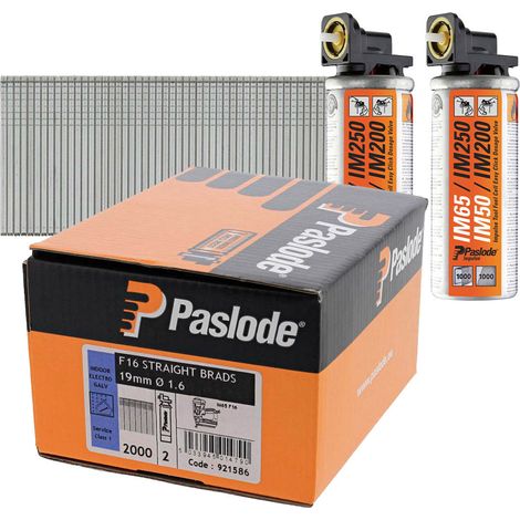 PASLODE 921586 19MM GALV'D BRADS IM65 (1/3)