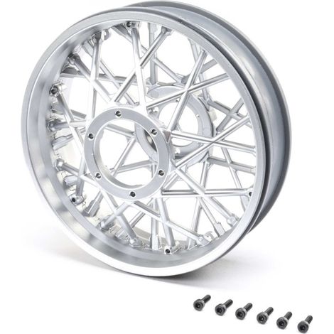 Rear Wheel Set Satin Chrome: Promoto-MX