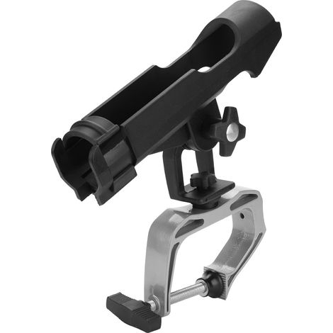 Support rotatif pour canne à pêche, fixation par pince pour kayak, raft et bateau, râtelier de rangement pour accessoires de pêche. (1/5)