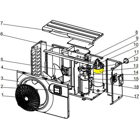 Échangeur de chaleur en titane pour pompe à chaleur de piscine 9,5 kW