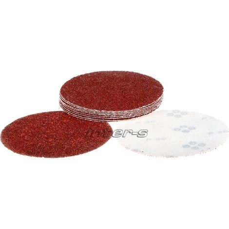 Disco abrasivo motivante con velcro G.80 larghezza 125 mm 10 pezzi