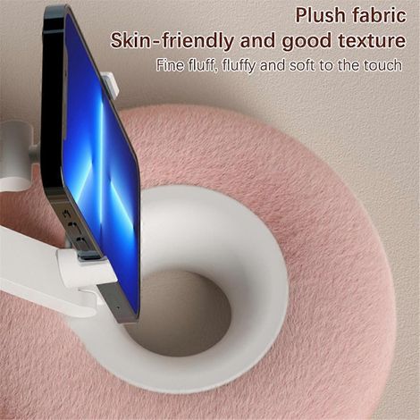 Support de téléphone portable avec oreiller pour lit ou canapé, support réglable et moelleux B-- (1/5)