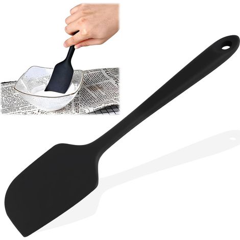 Hitzebeständiger Silikon Spatel 29cm, flexibel, hitzefest bis 230°C, mit Nylonkern