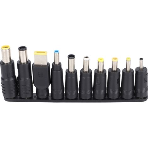 Packung mit 10 kompakten und tragbaren 5,5 mm x 2,1 mm DC-Netzsteckern aus ABS, kompatibel mit vielen AC-Adaptern. (1/5)