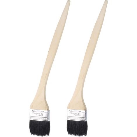 2 Pcs Pinceau Courbe pour Radiateur 2.5" Largeur Poils Doux (1/5)