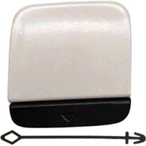 Cache-crochet de remorque de pare-chocs arrière blanc pour BMW Série 3 G20 (modèles 2020-2022) (Référence : 51129448791) (1/3)