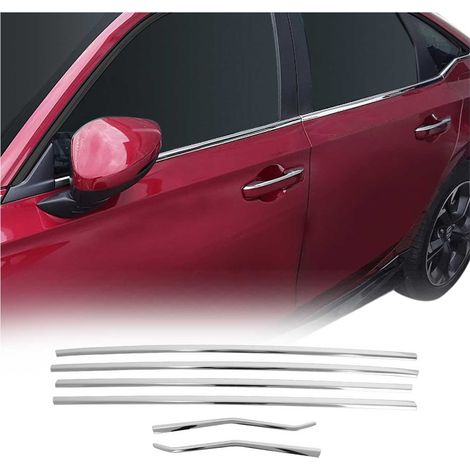 OMAC Garniture de Fenêtre pour Honda Civic Berline 2022-2026 Acier INOX Brillant 6Pcs (1/5)