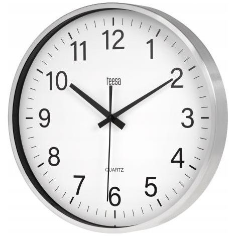 Teesa Wanduhr Silber 30 cm Quarz Analog (1/3)