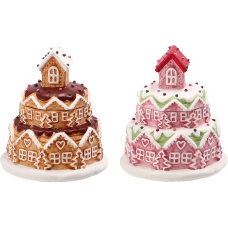 Ad Trend Scatola Natale D 11 Cm H 13 Cm Ceramica Ass. Rosa o Nocciola 1 Pz (1/3)