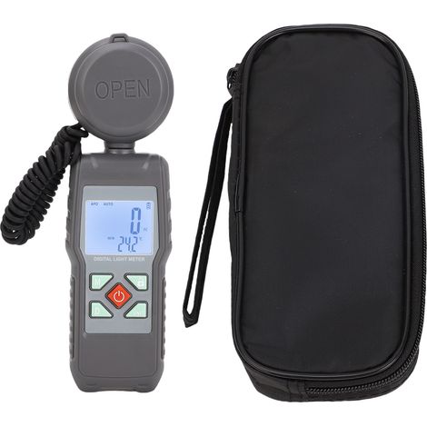 Testeur de flux lumineux numérique, éclairement 200000lx, écran LCD noir et blanc, mesure de la force d'éclairage. (1/5)