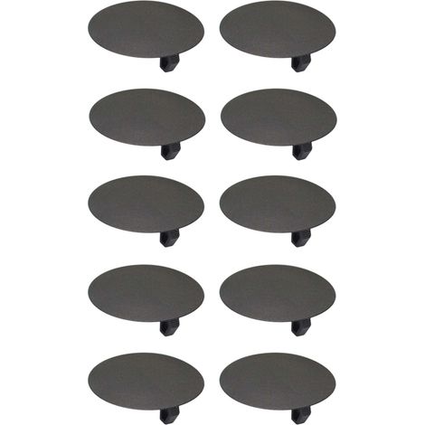 Cyclingcolors – Lot de 10 cache-trous à clipser 32,5mm noir – Protection esthétique pour meubles et murs – Installation rapide et sécurisée
