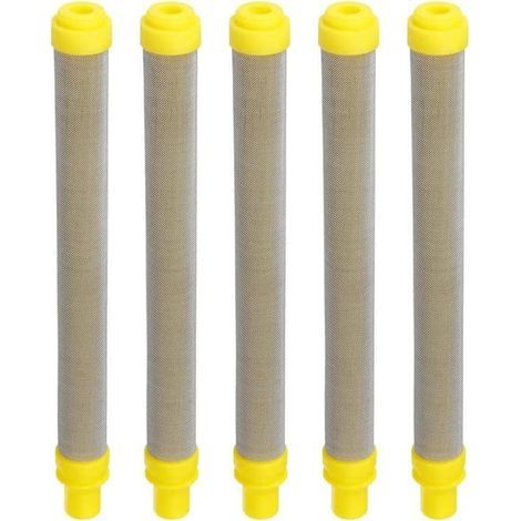 5 Pièces 100 Filtres à Mailles pour les Pistolets de Peinture Pulvérisateurs Airless Wagner éléments de Filtre en Acier Inoxydable (1/4)