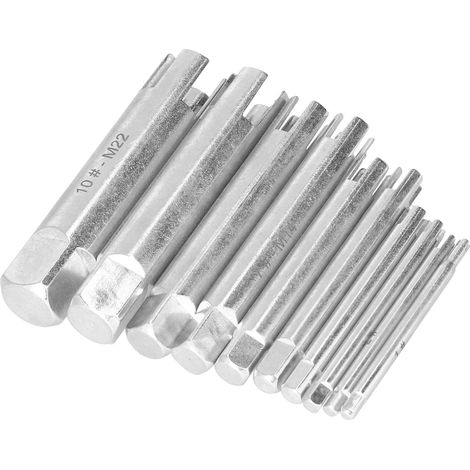 Kit de 10 extracteurs de vis à tête cassée en acier rapide avec coffret de rangement (1/5)