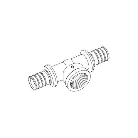 REHAU Rautitan Lx+G Raccordo "Tee" Ø32X1"Fx32 - 13129681001 (1/2)