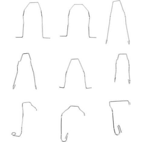 9pcs Bulbe de retenue Clips de ressort Universal Consert de faisceau plongé en acier inoxydable pour H1 H3 H4 H7 (1/5)