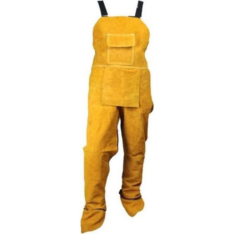 Vêtements de soudage, Heavy Duty En Cuir Résistant À La Chaleur, Forgeron Travail BARBECUE Tablier Tablier de Soudeur (1/4)