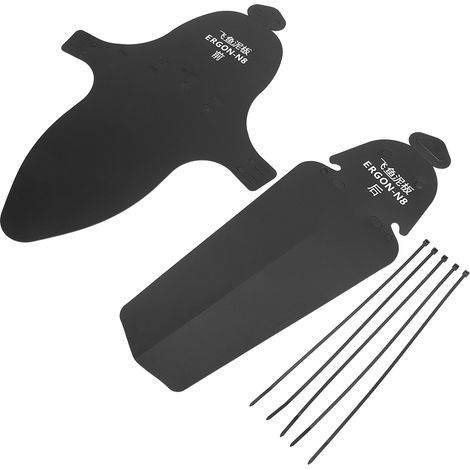 Garde-boue en plastique pour vélo de route et VTT, pour roue avant et arrière (avec logo) (1/5)