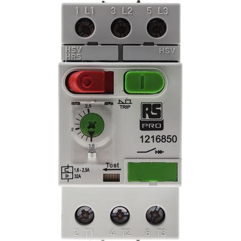 Disjoncteur moteur RS PRO 1,6  2,5 A. ( Prix pour 1 ) (1/3)