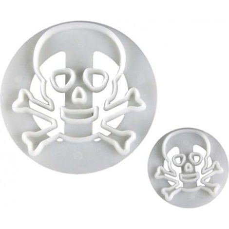 Ausstechformen für Zuckerpaste, Totenkopf, 2 Stück