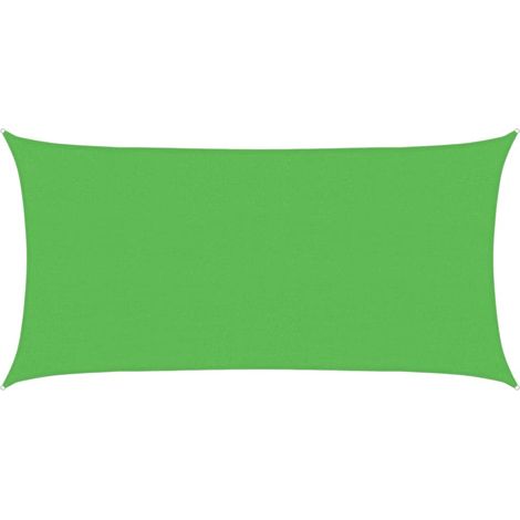Sunshade Sail 160 g/m² Light Green 2x4 m HDPE vidaXL