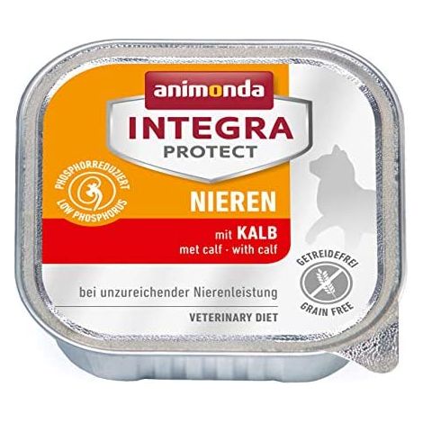 Animonda Integra Protect Nieren - Nassfutter für Katzen, Kalbfleisch, 100g (1/2)