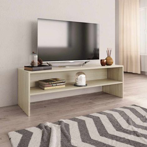 vidaXL Mobile Porta TV Rovere Sonoma 120x40x40 cm in Legno (1/5)