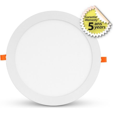 Plafonnier LED Blanc Ø300 24W 4000K - Garantie 5 ans Miidex Lighting®