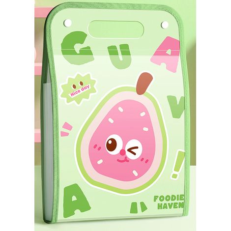 (1 pièce) Dossier accordéon vertical pour papiers de test, sac de rangement pour étudiants, dossier A4 transparent, dossier portable (1/5)