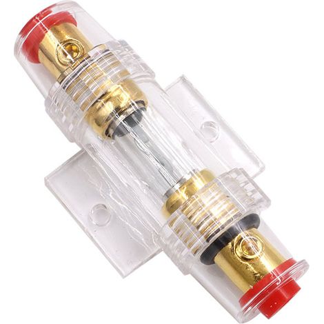 SHINING HOUSE 2 Pièces Porte Fusible AGU 60A AGU Porte Fusible en Ligne avec Fusibles Porte Fusible AGU pour Voiture Audio Alarme