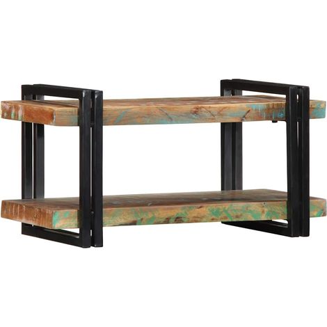Wall Shelf Multicolour Solid Wood Reclaimed vidaXL (1/5)