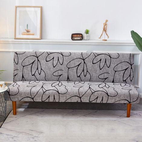 Housse De Canapé Extensible - 92% Polyester 8% Spandex - Pour Canapé Sans Accoudoirs Longueur 160-190 cm Largeur 45-60 cm Hauteur Dossier 45-60 cm Épaisseur Assise ≤ 25 cm - 1 Pièce (1/5)