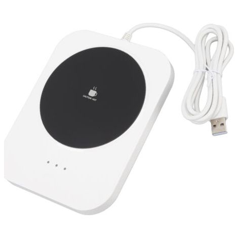 Calentador inteligente de bebidas a 55 ℃, alimentado por USB, calor constante, para tazas de café, calentador eléctrico de escritorio de 5 V, blanco. (1/5)