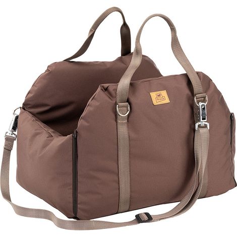 Ferplast CRUISER Borsa trasportino auto per cani di piccola taglia Ferplast CRUISER completo di cuscino double face e sistema di fissaggio al sedile dell'auto. Variante  - Misure: 52 x 46 x h 35 cm - 