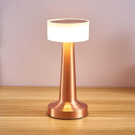 Veilleuse pour enfants - 3 niveaux de luminosité - Convient pour les tables de chevet, les chambres, etc. - 1 pièce, or rose (1/5)