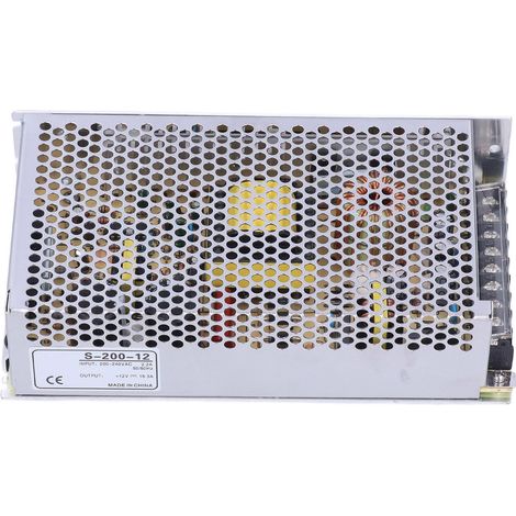 Alimentation à découpage stable 12V 200W, transformateur DC pour bande LED, ordinateur, projecteur, caméra, AC240V (1/5)