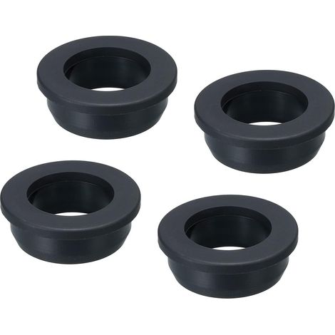 4Pcs Passe Fil Caoutchouc en Forme de T Diamètre d'Installation 39.3mm, ID 28mm, Hauteur 16mm Passe-Câble Bouchons d'Étanchéité pour Trous de Câbles, Noir (1/5)