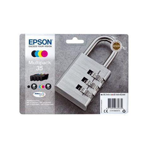 Epson Padlock C13T35864010 cartucho de tinta 1 pieza(s) Original Rendimiento estándar Negro, Cian, Magenta, Amarillo (1/2)