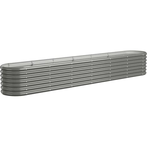 Maison Exclusive - Hochbeet Verzinkter Stahl 260x40x36 cm Grau