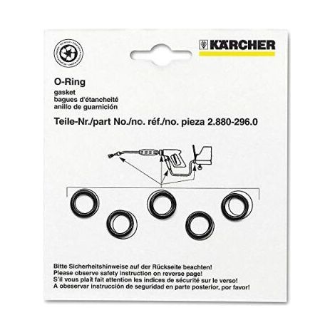 Lot de 5 Joints toriques de rechange pour nettoyeur haute pression Karcher - 2.880–990.0