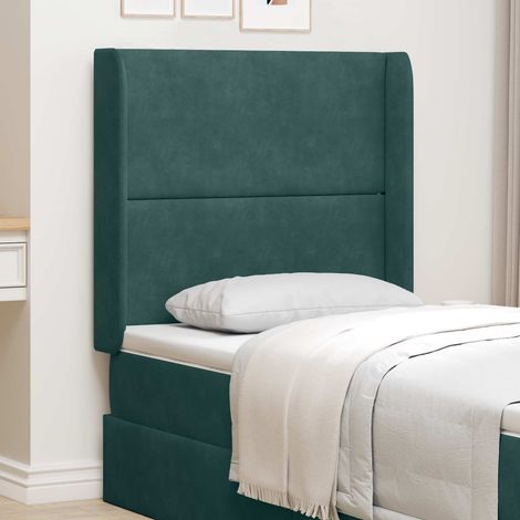 vidaXL Oreille de tête de lit Vert 80 x 16 x 4 cm Velours (1/5)