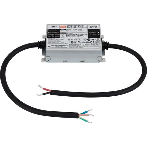 Driver MEAN WELL IP67 100-240V Salida 22-54V 620mA 50W XLG-50-A 50 W